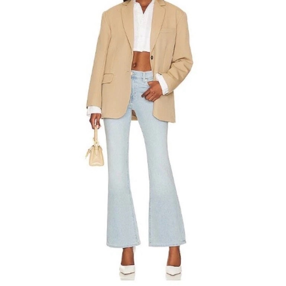 Lovers And Friends Verona Mid Rise Stretch Ultra Flare River Crop Size 26